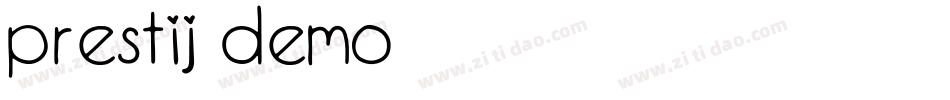 prestij demo字体转换